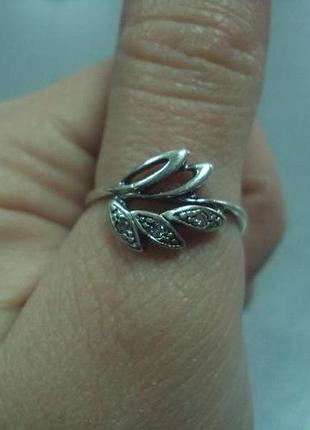 Кільце листок срібло 925" україна 1,71 г 16 розмір №15059
