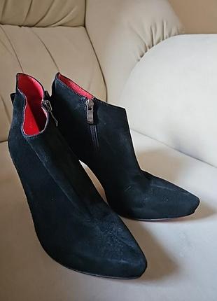 Ботинки натуральная замша