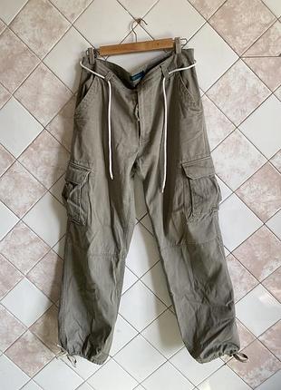 Карго штани на утяжках чоловічі розмір л