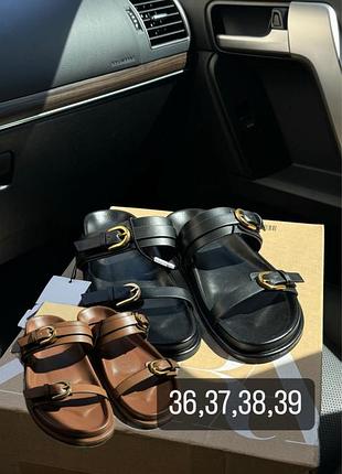 Трендові жіночі шльопанці zara new