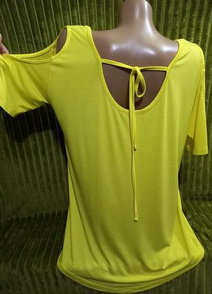 Жовто лимонна футболка блузка.16р
