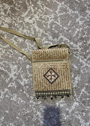 Солом’яна сумка почтальйонка