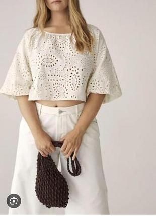 Блузка zara прошва