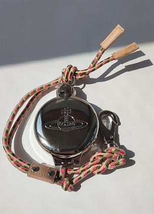Оригинальная портативная пепельница vivienne westwood orb серебряного цвета с разноцветным паракордом вельн вествуд