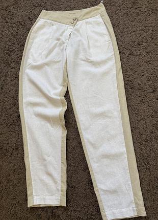 Штани жіночі мом льон