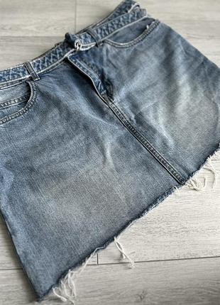 Джинсова міні спідниця zara