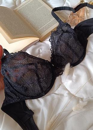 Бюстгальтер autograph 80c черный сетевой, как новый!