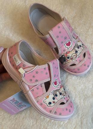 Нові текстильні тапочки waldi