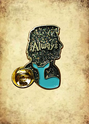 Металлическая брошь,пин "always"