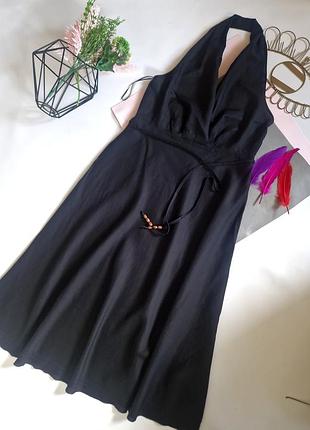 Zara невероятно красивое платье лен лиоцелл хл