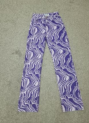 Стильные джинсы zara котоновые штаны xxs-xs