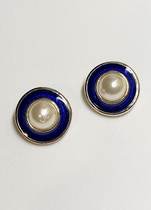 Cabouchon винтажные клипсы, серьги. винтаж.