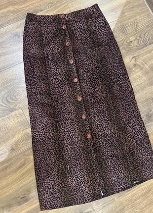 Юбка довга на ґудзиках