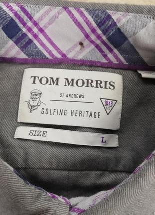 Фирменная шикарная тёплая рубашка фирмы tom morris9 фото