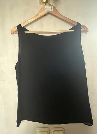 Майка чорна подвійна