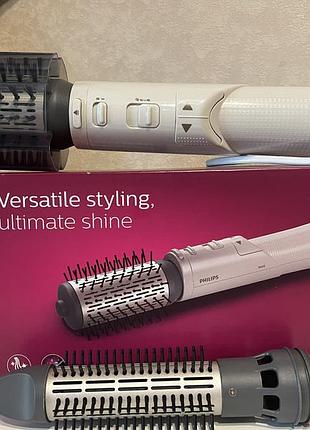 Поворотна фен-щітка philips dynamic volumebrush із 2 насадками