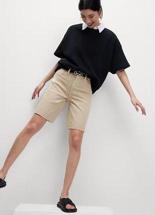 Джинсовые длинные шорты бермуды matalan papaya