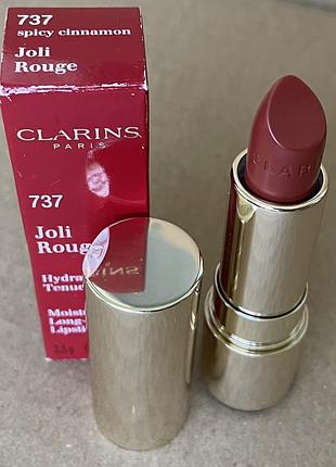 Clarins joli rouge помада для губ, 737 spicy cinnamon