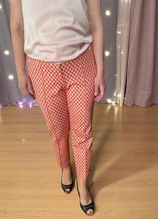 Mango женские трикотажные летние брюки. красные брюки для женщины