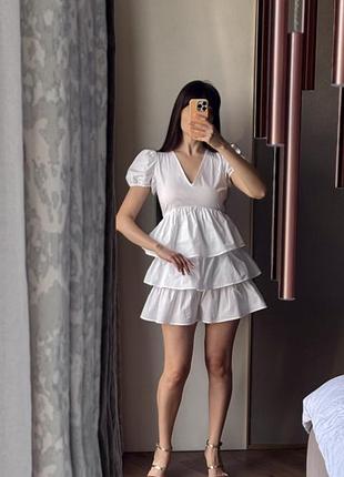 Zara біла сукня, міні сукня zara, сукня бавовняна