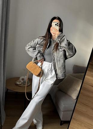 Сіра джинсівка джинсовий піджак zara xs/s / серая джинсовка
