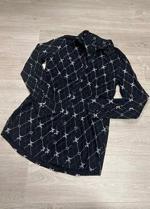 Рубашка в готическом стиле с черепами religion