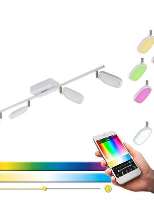 Умный точечный светильник eglo 33277 белый bluetooth 2700 к 6500 к 600 лм