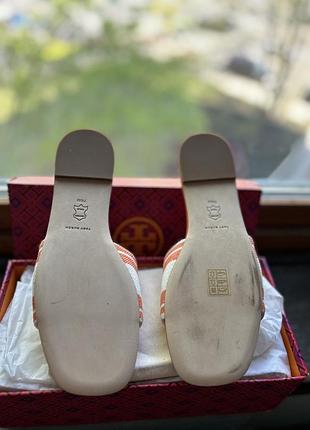 Double t jacquard slide tory burch 7