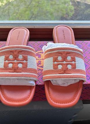 Double t jacquard slide tory burch 4