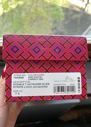 Double t jacquard slide tory burch 3