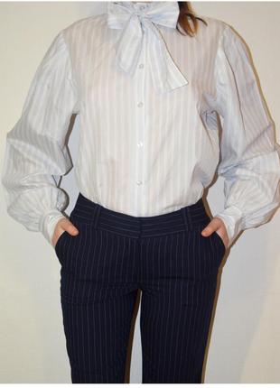 Классические штаны / брюки в полоску  tommy hilfiger синие прямые фирменные скидки 1+1=3