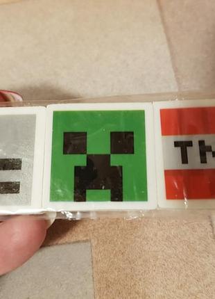 Гумки, гумка, прання minecraft, primark майнкрафт 3х3 см 3 шт.