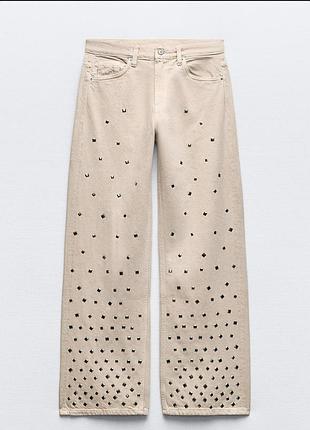 Джинси вайд лег zara