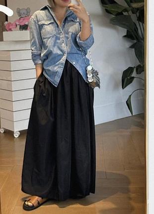 Юбка, юбка пышная хлопковая длинная