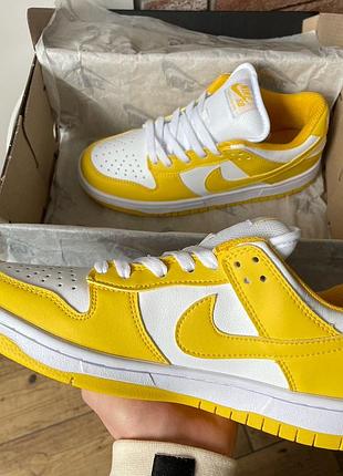 Кросівки nike sb dunk low yellow8 фото