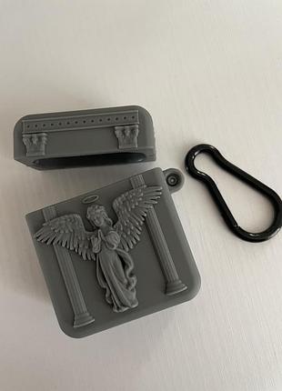 Захисний силіконовий чохол для навушників airpods pro 2, темно сірого кольору