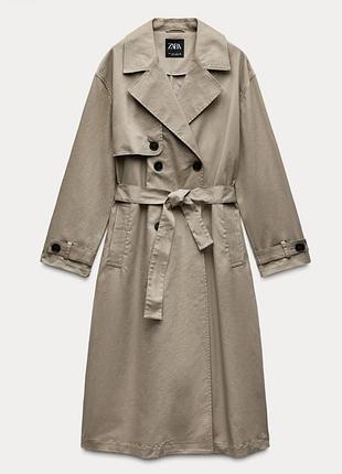 Новинка! неймовірно стильний тренч, плащ від іспанського бренда zara.