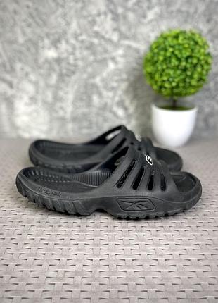 Reebok шлепанцы тапочки 40 размер резиновые черные оригинал