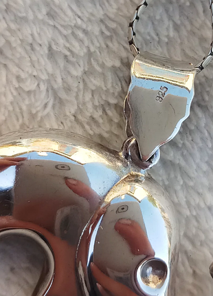 "слон" серебряная большая подвеска4 фото