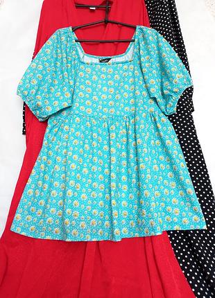 Блуза блузка туніка квітковий принт yours