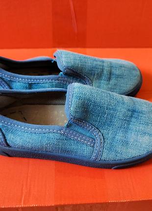 Капці туфлі джинсові