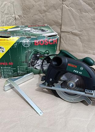 Циркулярная дисковая пила bosch pks 40, 600 вт 130 мм циркулярка
