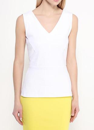 Жіночий топ білого кольору l xl 48 50 жіноча блуза блузка з баскою