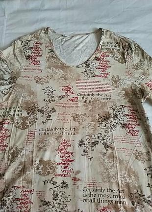 Футболка женская. замеры на фото. одела пару раз. великовата.