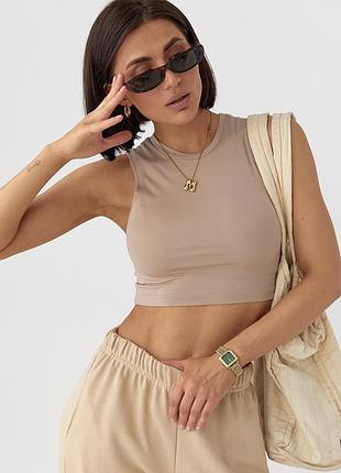 Еластична майка-топ