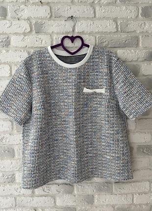 Жіноча кофтинка, топ з коротким рукавом розміром l xl