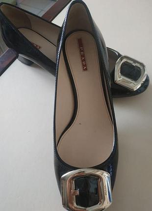 Лаковані балетки prada2 фото