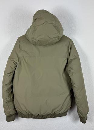Оригінальний дутий зимовий пуховик nike nylon puffer 550 editions beige hooded jacket size s-m3 фото