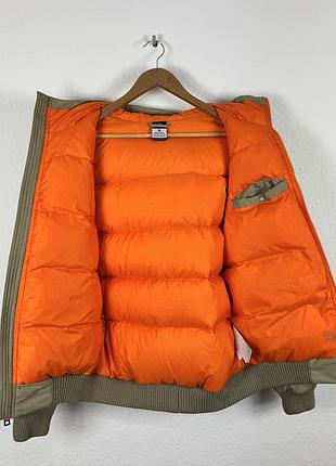 Оригінальний дутий зимовий пуховик nike nylon puffer 550 editions beige hooded jacket size s-m4 фото