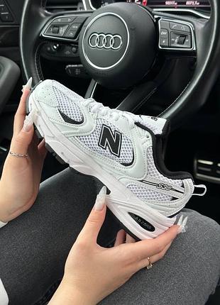 Женские кроссовки new balance 530 white black premium